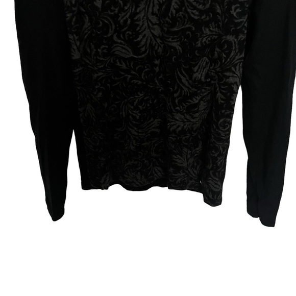 Lauren Ralph Lauren Black Gray Turtleneck Sweater Petite Medium - Picture 4 of 9